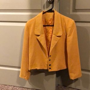 Mustard yellow blazer